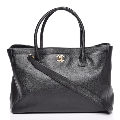 Chanel Calfskin Cerf Executive Shopper Tote Black 1 of 8