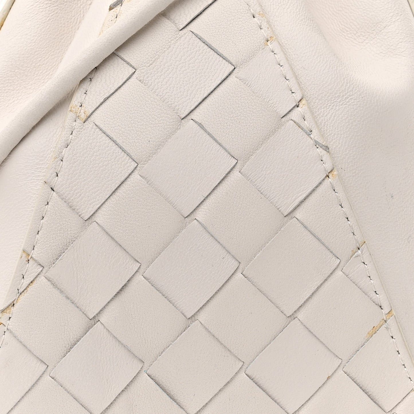 Nappa Intrecciato The Mini Knot Shoulder Bag Chalk