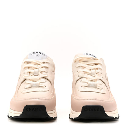 Chanel Gradiant Calfskin CC Womens Sneakers 40 Beige 2 of 10