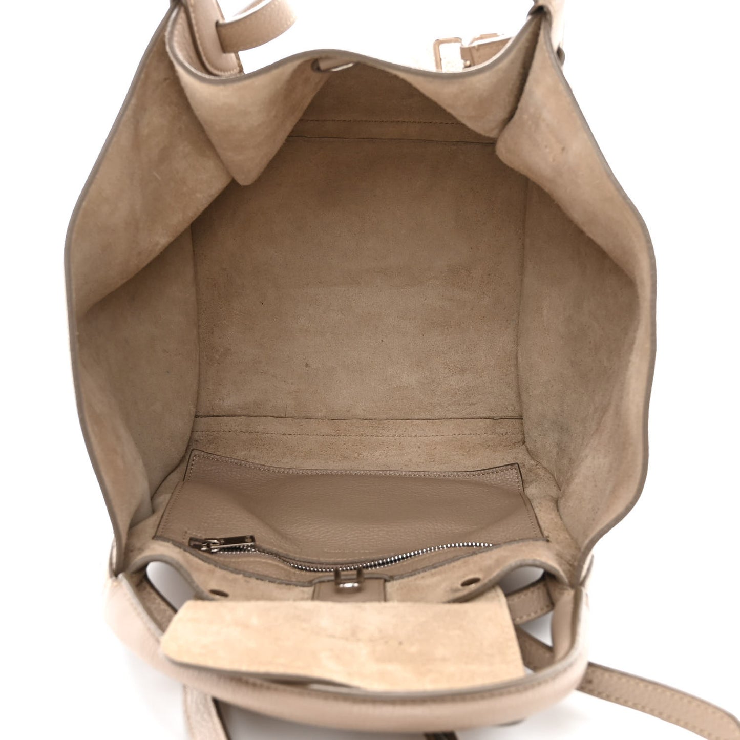 Supple Grained Calfskin Small Big Bag Light Taupe