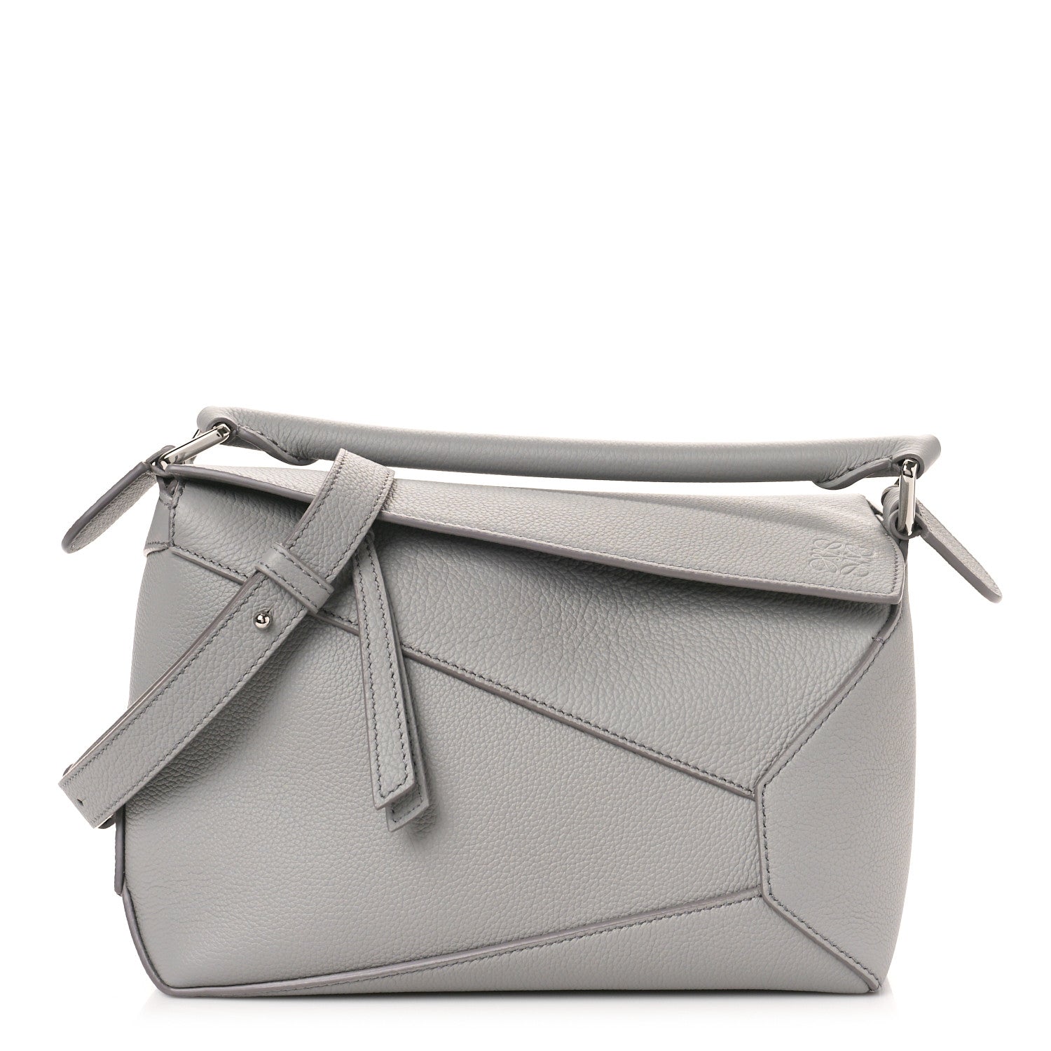 Loewe Calfskin Small Puzzle Bag Pearl Grey 1 of 9