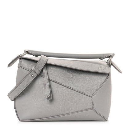 Loewe Calfskin Small Puzzle Edge Bag Pearl Grey 1 of 8