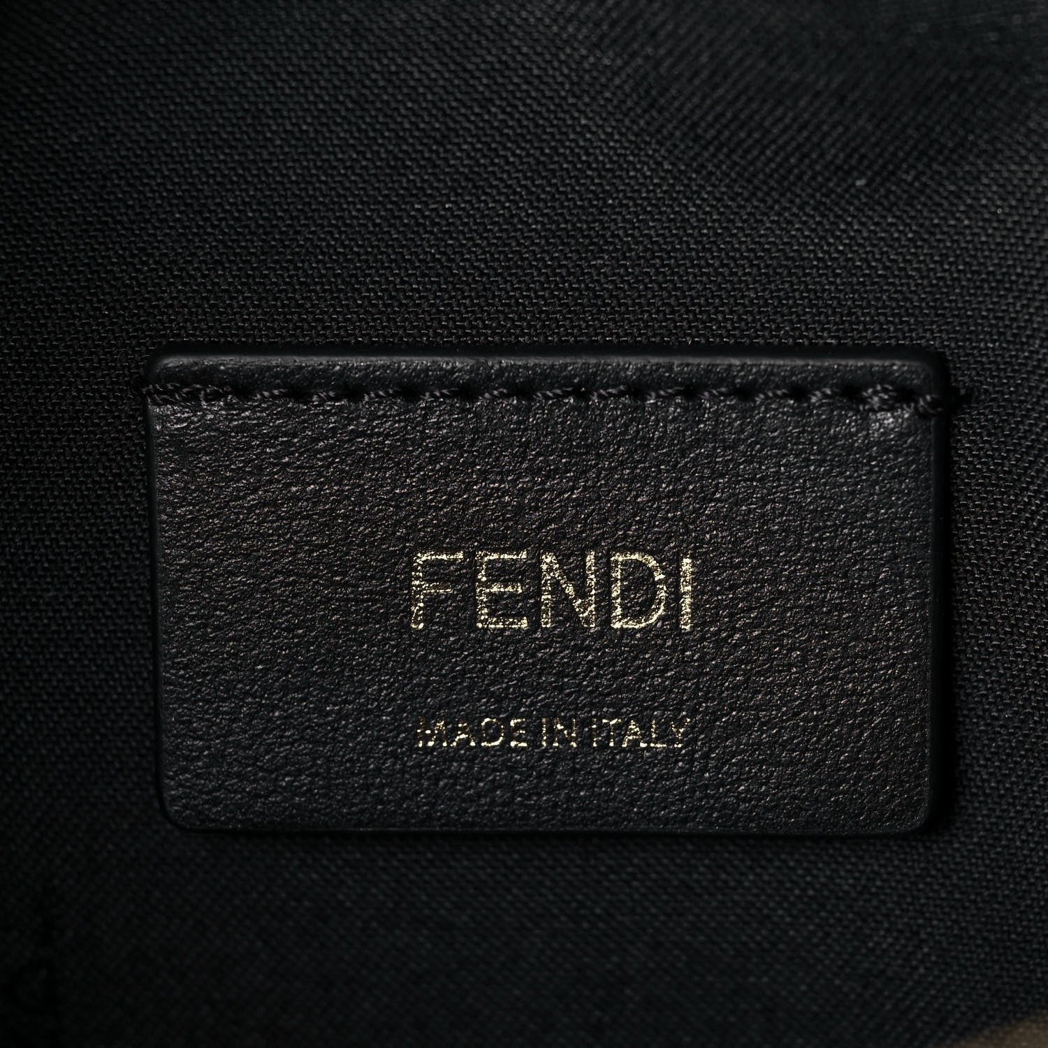 Fendi Vitello Century Bi-Color FF 1974 Embossed Mini Camera Case Maya Black 10 of 14