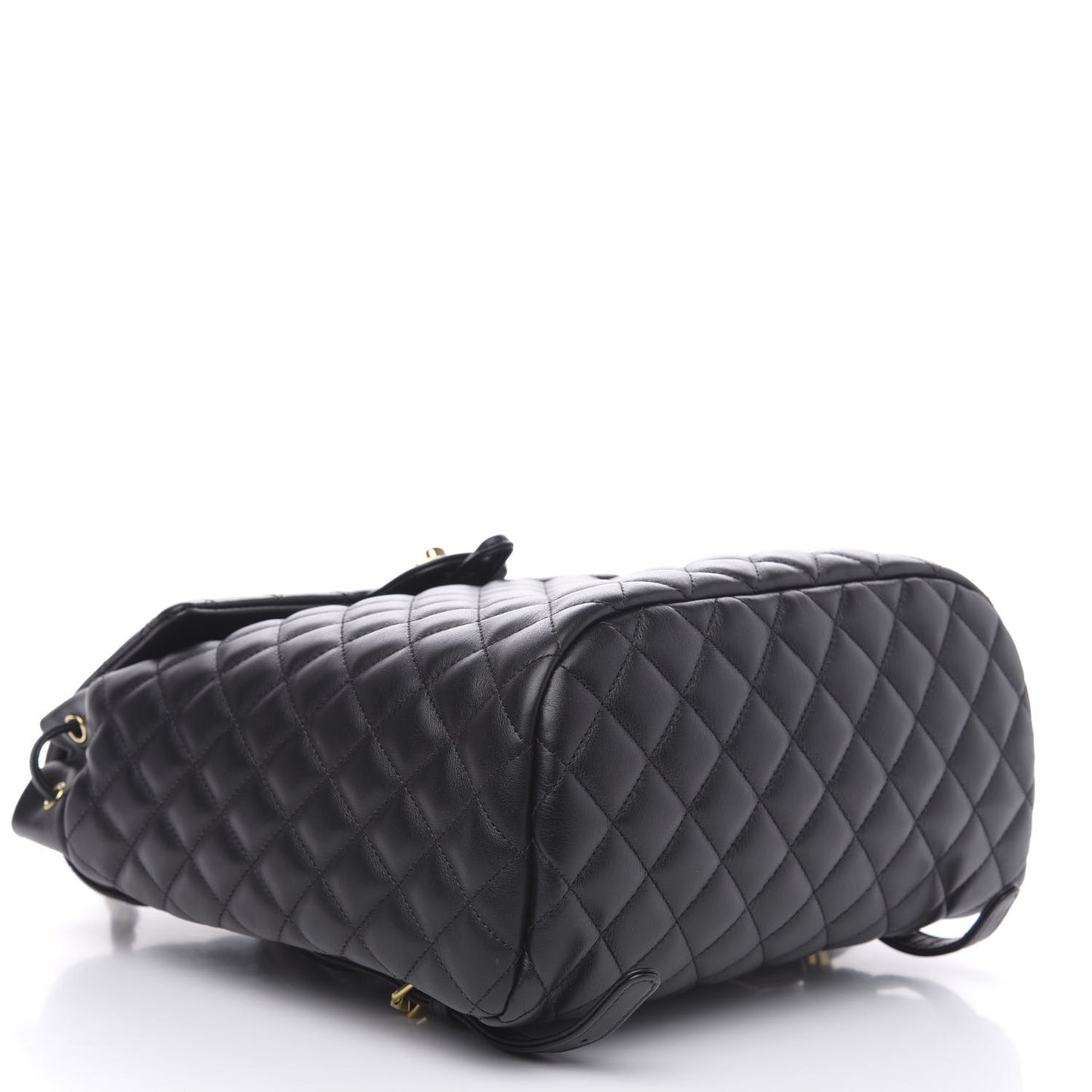 Calfskin Quilted Large Urban Spirit Backpack Black