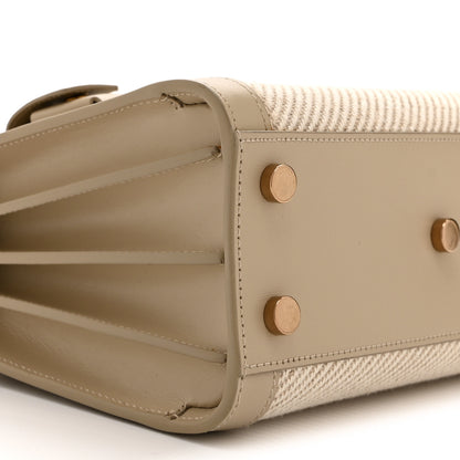 Saint Laurent Smooth Calfskin Canvas Nano Sac de Jour Beige 9 of 10