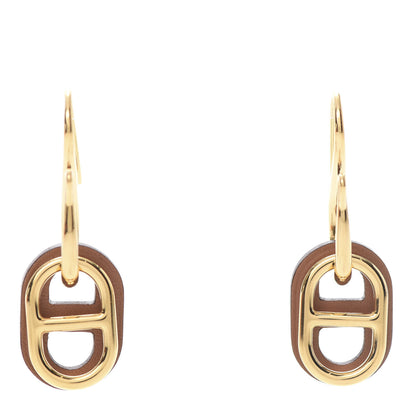 Hermes Swift O'Maillon Earrings Gold 1 of 6