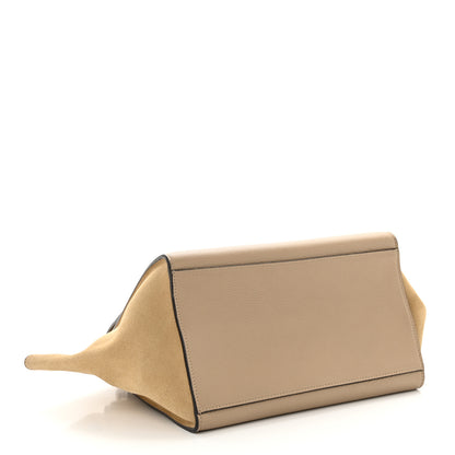 Celine Drummed Calfskin Suede Small Trapeze Dune 4 of 12