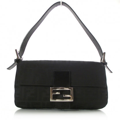 Fendi Nylon Zucca Baguette Black 1 of 12