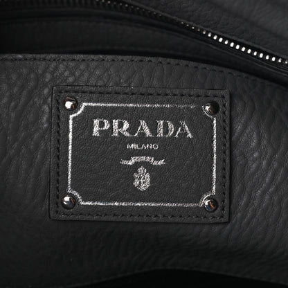 Prada Vitello Daino Side Zip Tote Marmo 7 of 10