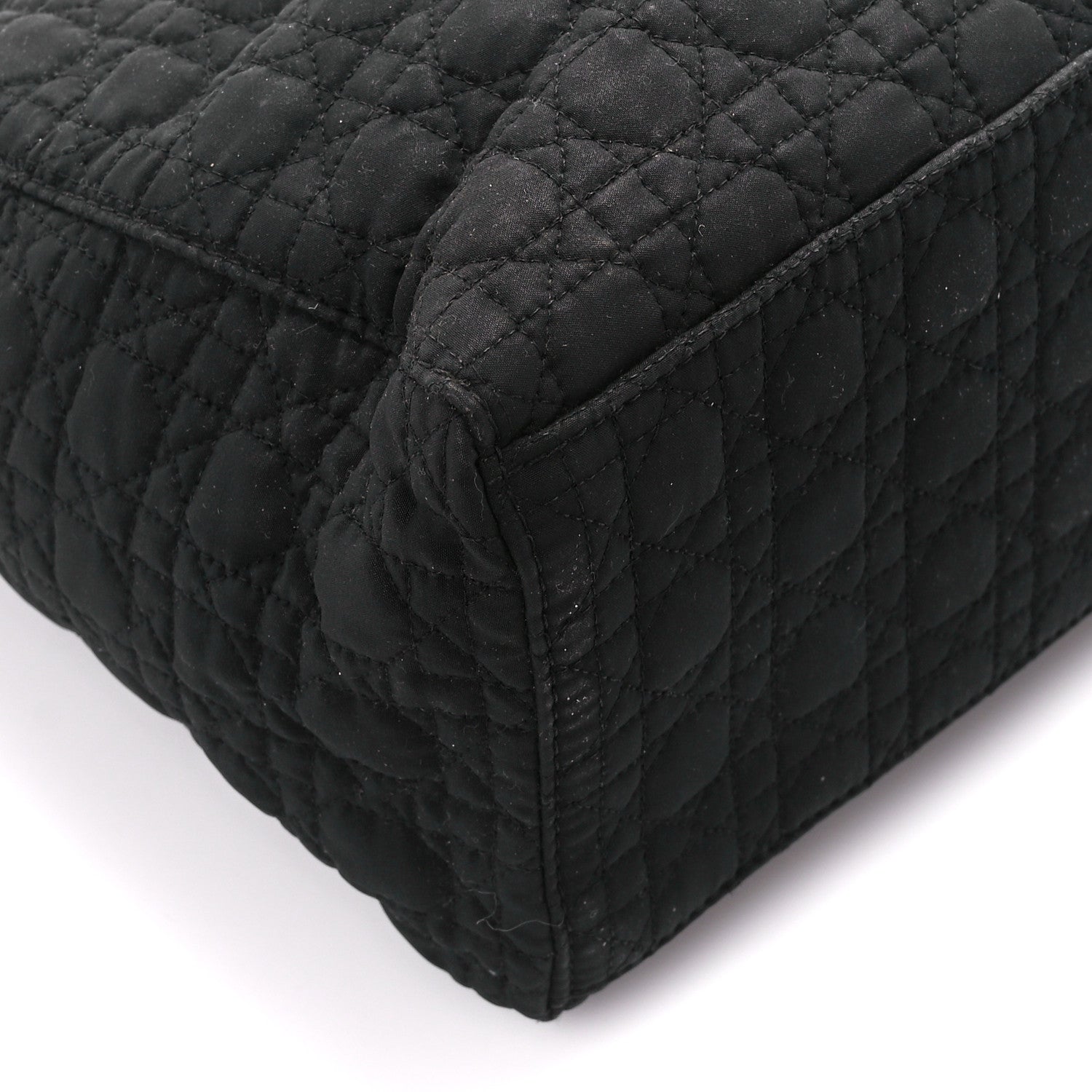 Christian Dior Nylon Cannage Large Lady Dior Black 10 of 11