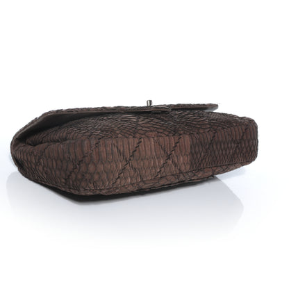 Chanel Python Ultimate Stitch Flap Marron Fonce 4 of 10