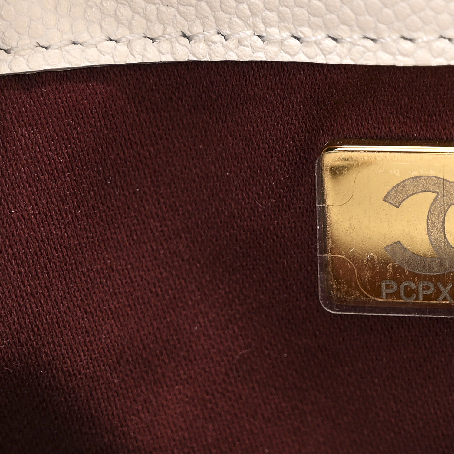 Chanel Caviar Quilted Mini Chanel 25 Handbag White 7 of 10