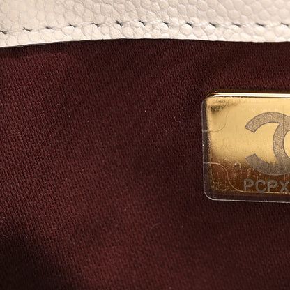 Chanel Caviar Quilted Mini Chanel 25 Handbag White 7 of 10