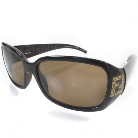 Crystal Logo Sunglasses FS350R Brown