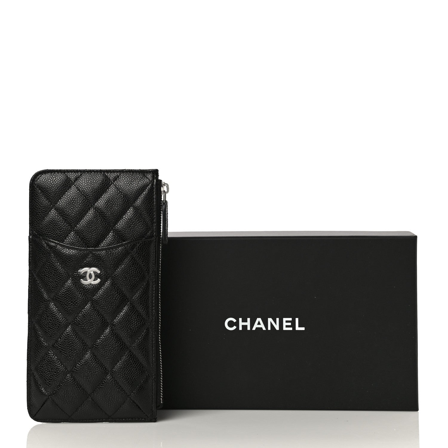 Chanel Caviar Quilted Classic iPhone Pouch Black 11 of 11