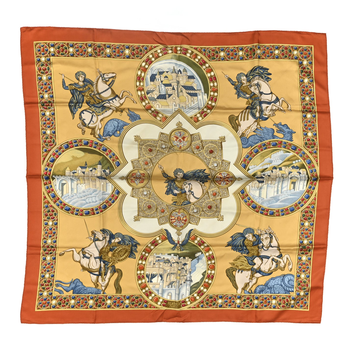 Silk Le Triomphe Du Paladin Scarf 90
