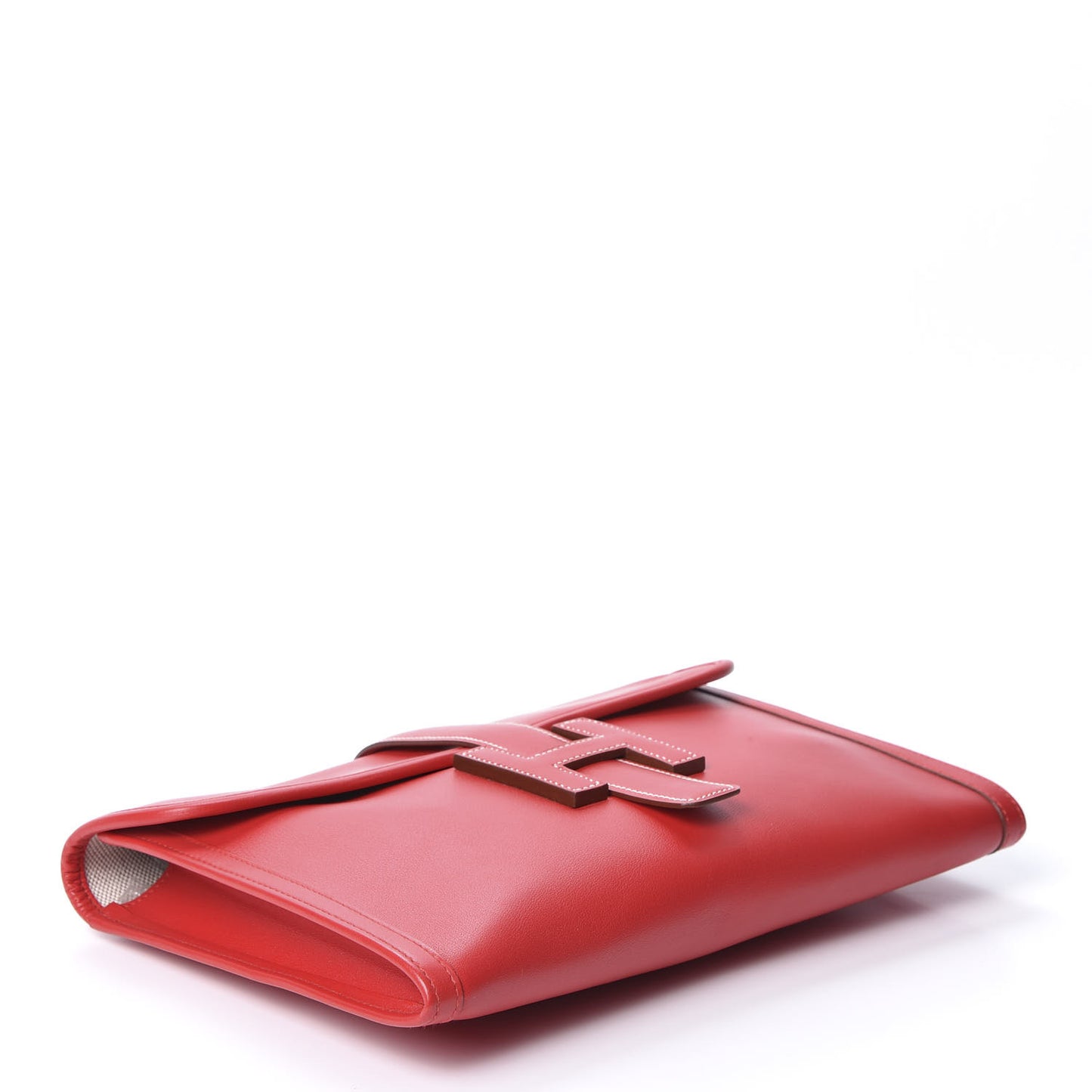 Veau Gulliver Jige PM Clutch Rouge Vif