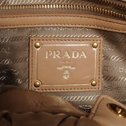 Prada Nappa Gaufre Tote Cuoio 6 of 10