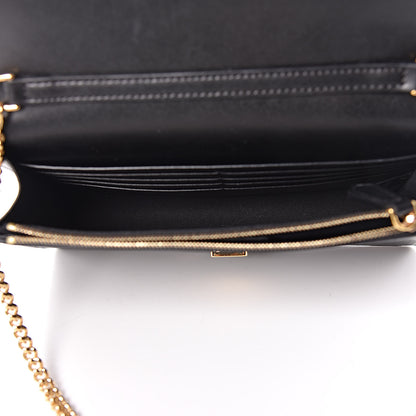Fendi Vitello Liberty Lucido F is Fendi Medium Envelope Wallet on Chain Black 5 of 14