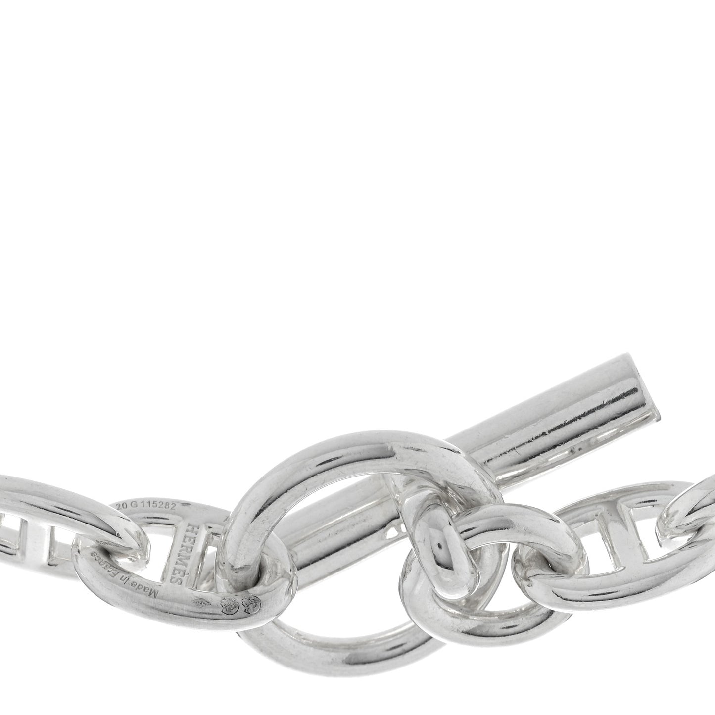Sterling Silver Amulette Chaine d'Ancre Necklace PM