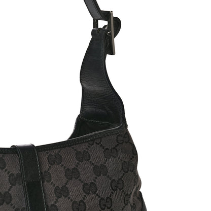 Gucci Monogram Small Jackie O Hobo Black 14 of 24
