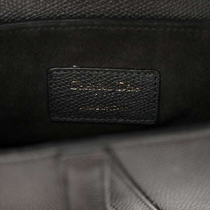 Christian Dior Grained Calfskin Mini Saddle Bag Black 6 of 12