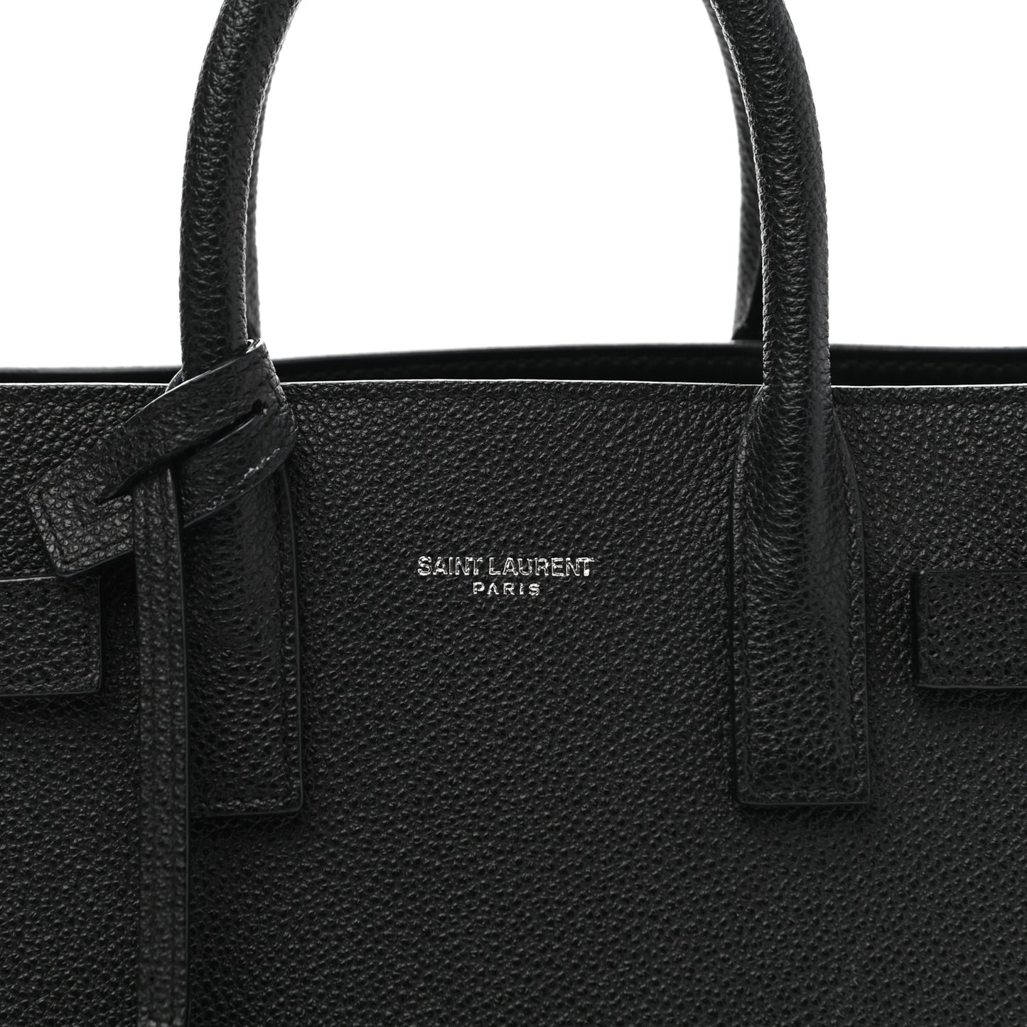 Grained Calfskin Nano Sac De Jour Black