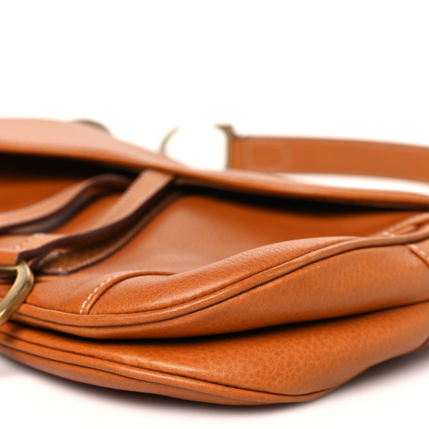 Christian Dior Calfskin Double Saddle Bag Brown 10 of 11