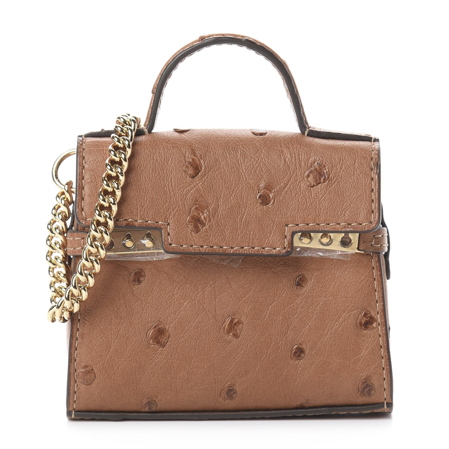 Ostrich Mini Tempete Bag Charm