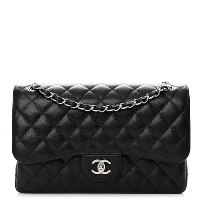Chanel Caviar Quilted Jumbo Double Flap Black 1 of 16