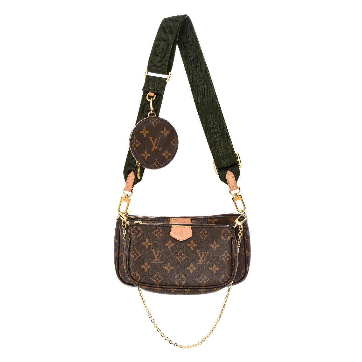 Louis Vuitton Monogram Multi Pochette Accessories Kaki 1 of 12