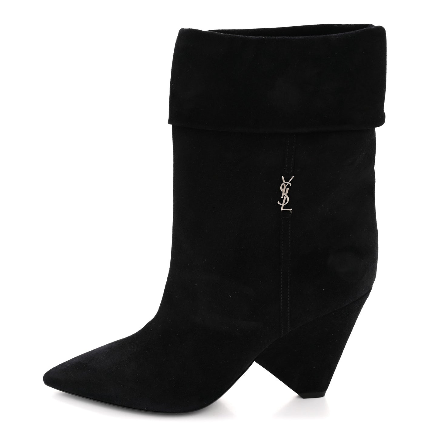 Kid Scamosciato Niki 85 Wedge Booties 39.5 Black