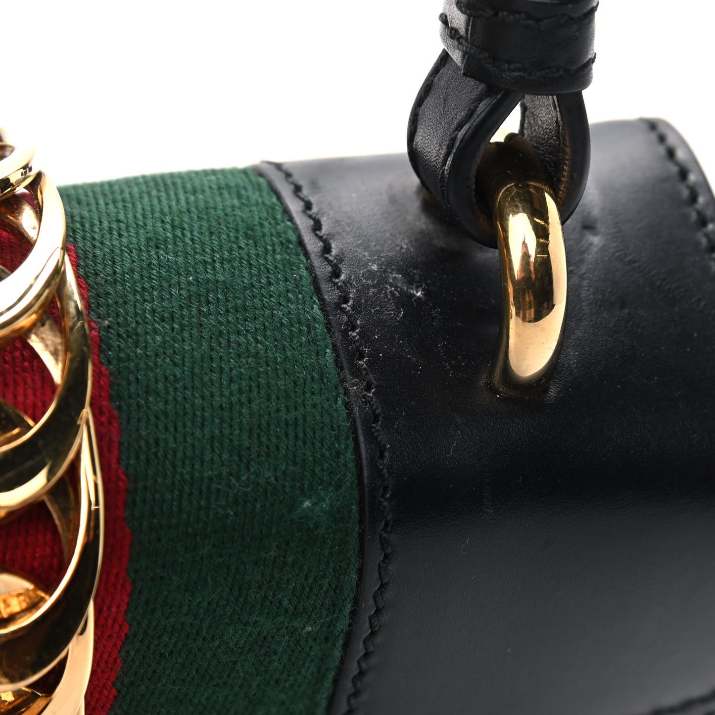 Calfskin Mini Sylvie Top Handle Bag Black