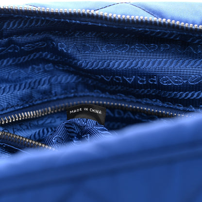 Prada Nylon Tessuto Impuntu Quilted Shoulder Bag Bluette 7 of 10