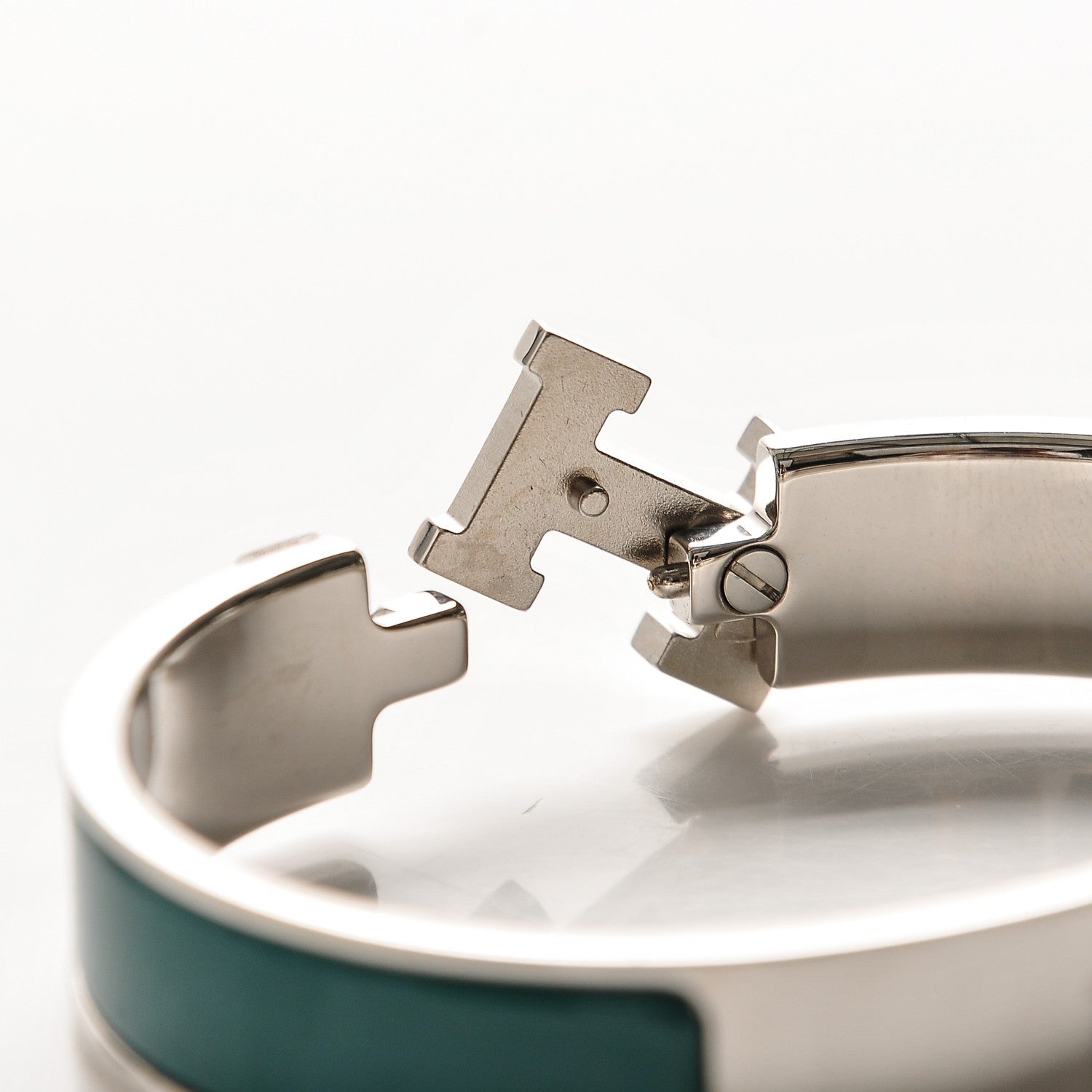 Hermes Enamel Narrow Clic Clac H Bracelet PM Veronese 7 of 8