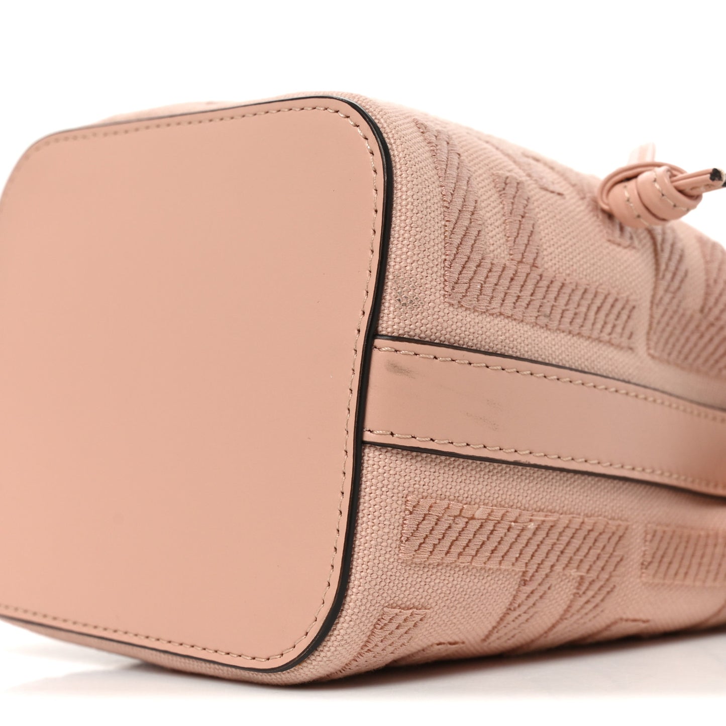 Canvas Nappa F is Fendi FF Embroidered Mini Mon Tresor Bucket Bag Baby Pink