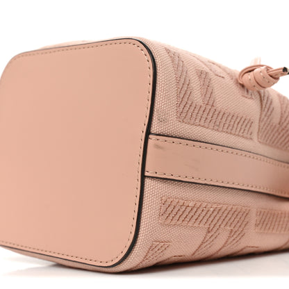 Fendi Canvas Nappa F is Fendi FF Embroidered Mini Mon Tresor Bucket Bag Baby Pink 10 of 10