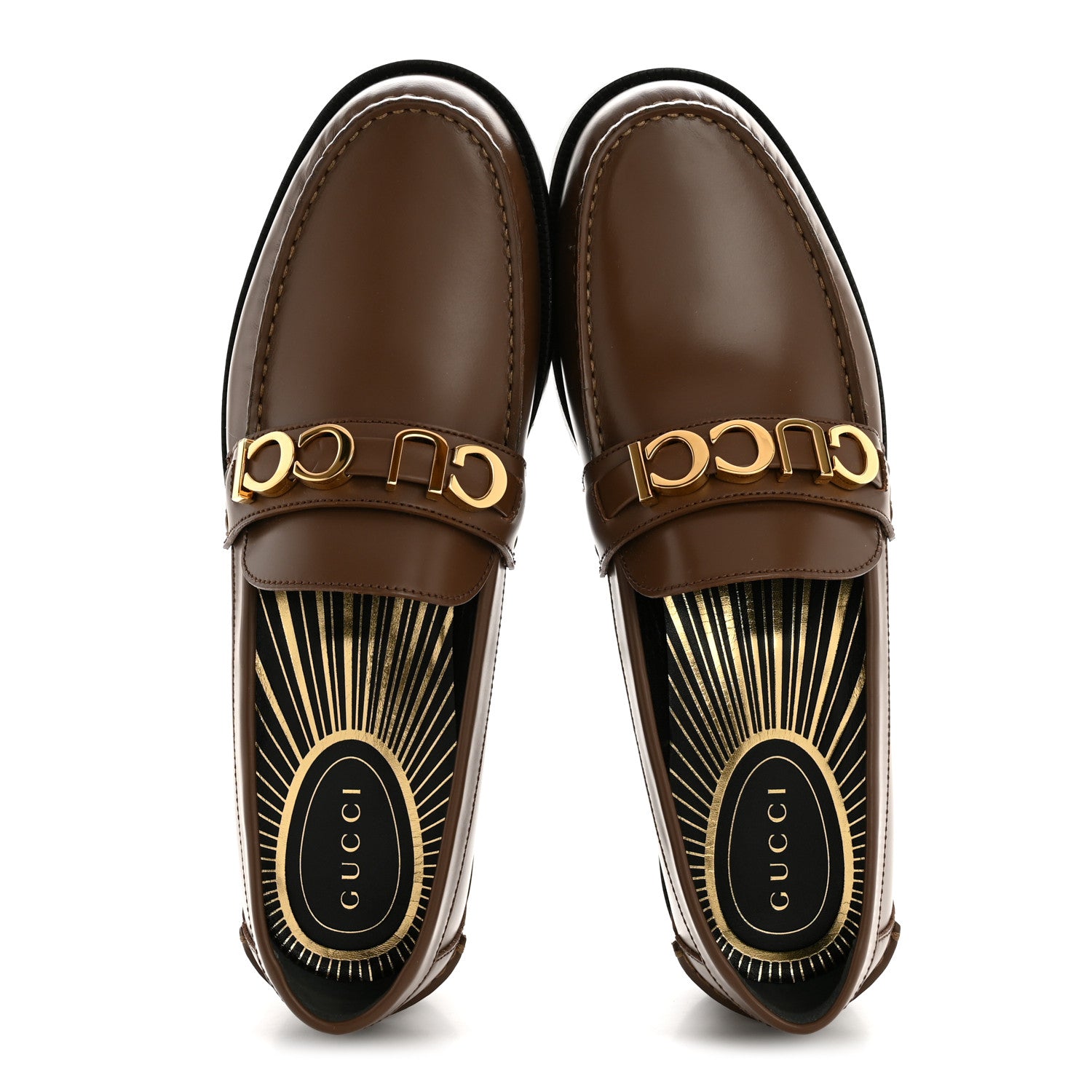 Gucci Millennial Ribot Mens Cara Loafers 11 Brown Sugar 2 of 10