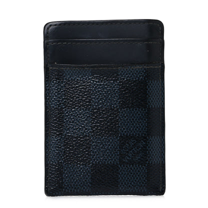Louis Vuitton Damier Cobalt Pince Card Holder Bill Clip 1 of 8