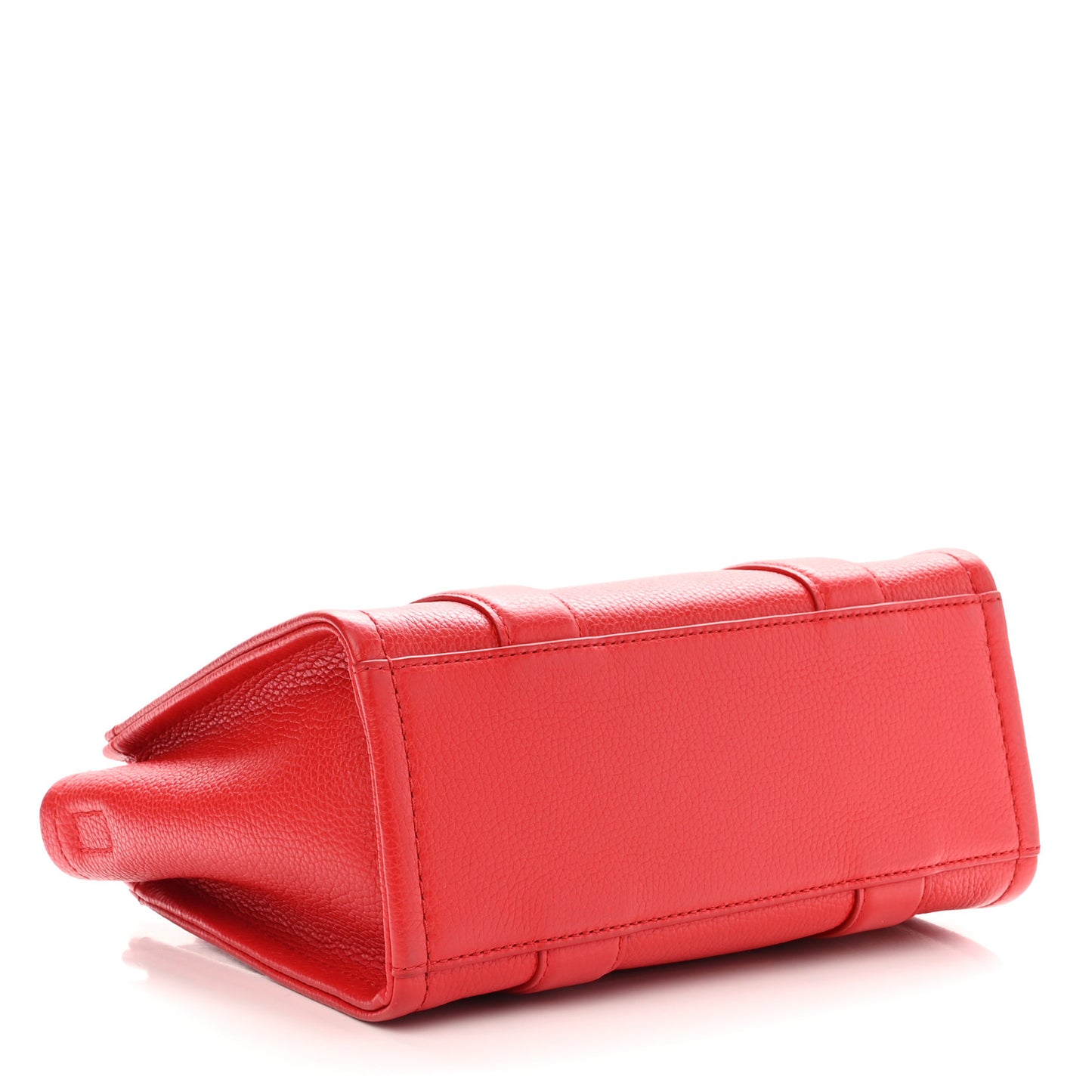 Grained Calfskin Small The Tote Bag Red