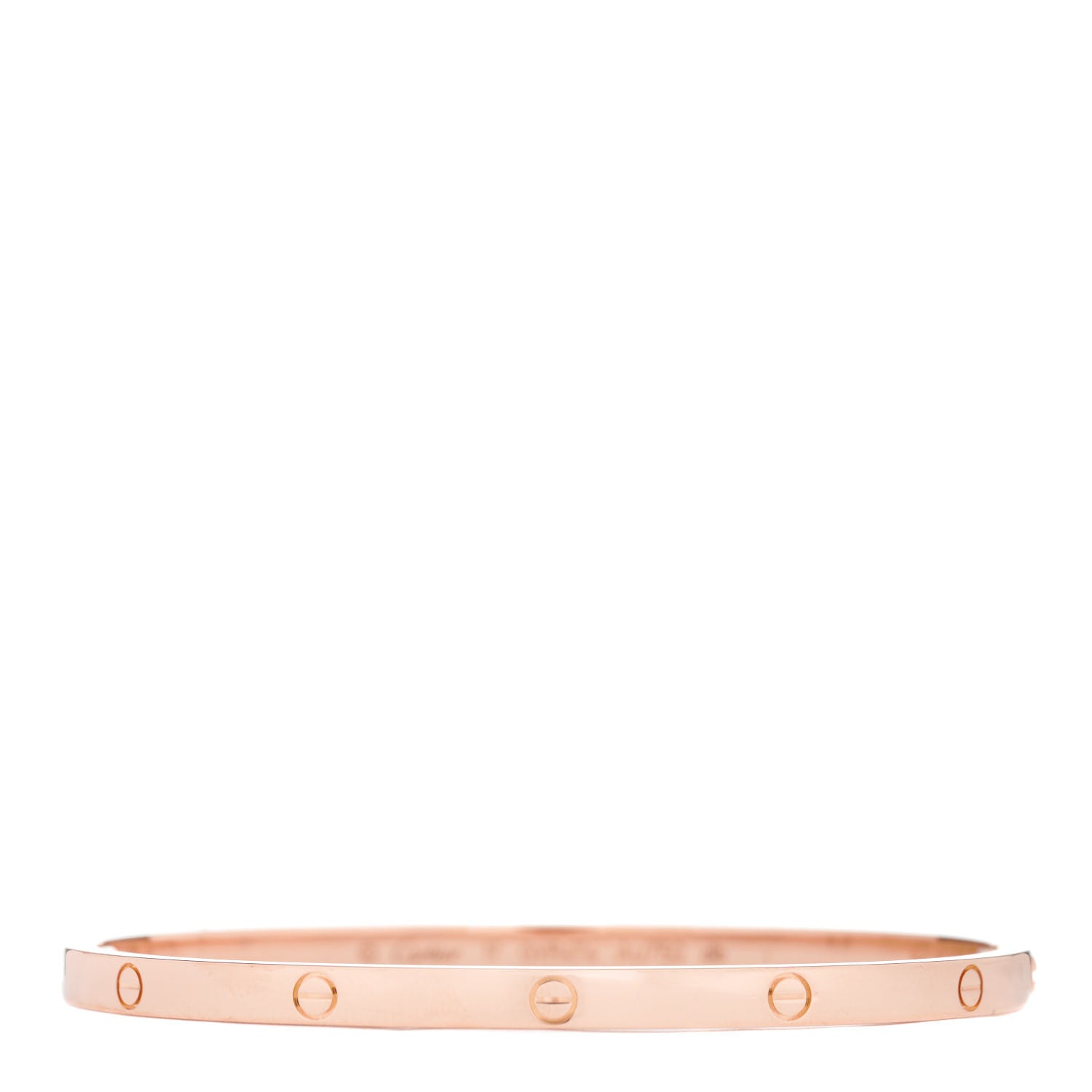 Cartier 18K Pink Gold Small LOVE Bracelet 17 2 of 7