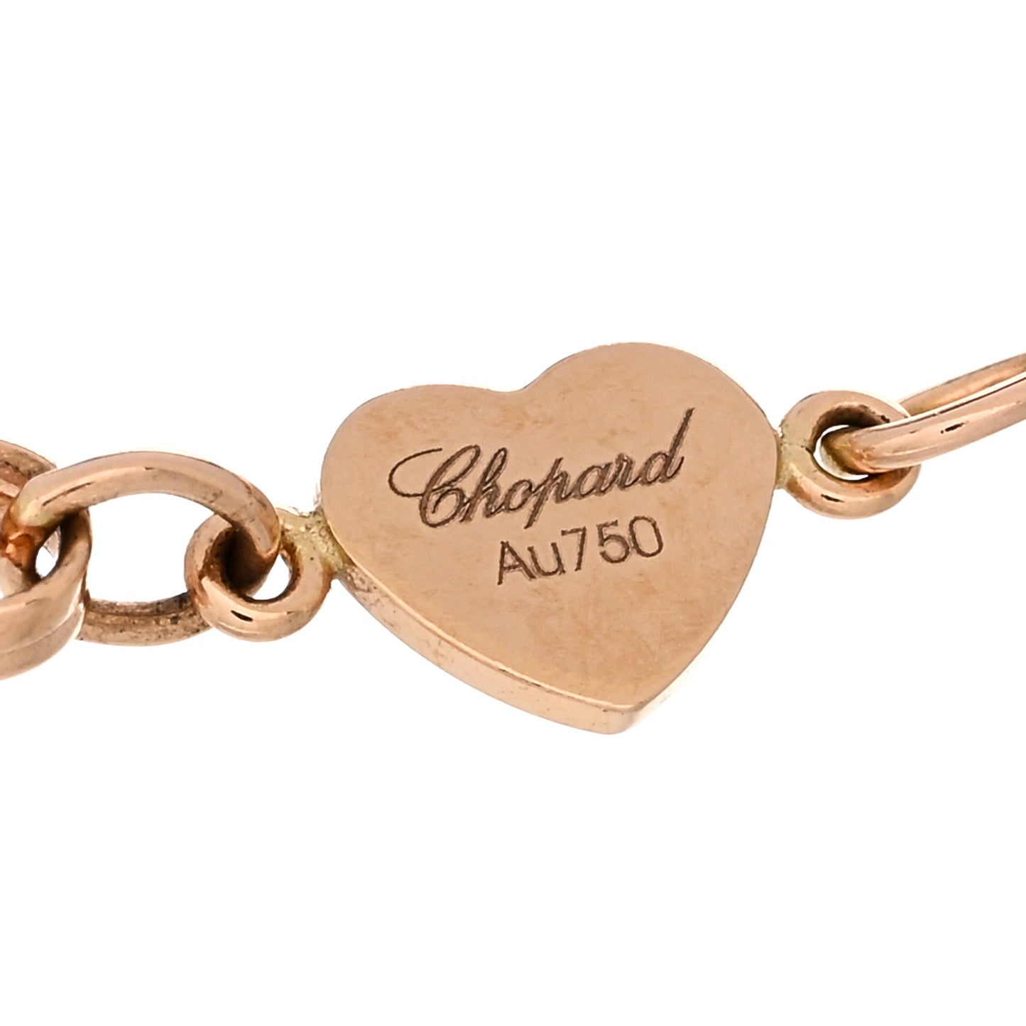 18K Rose Gold Diamond Mother of Pearl Happy Hearts Bracelet