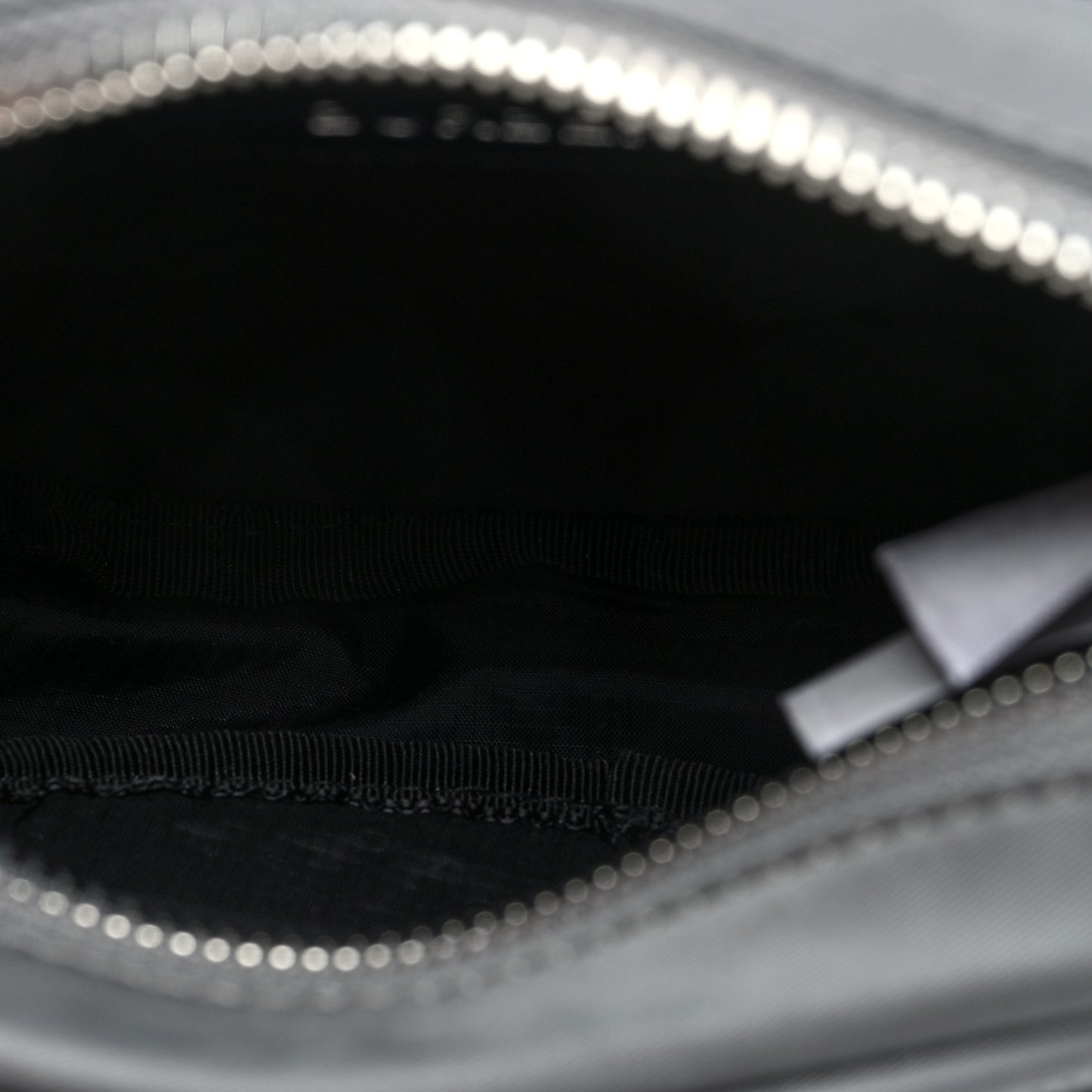 Econyl Logo Print Small Cannon Bum Bag Charcoal Grey
