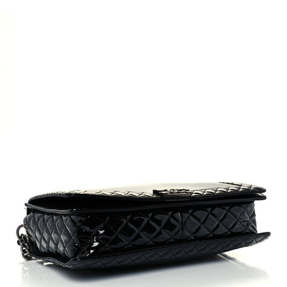 Chanel Patent Large Boy Reverso Flap Black 4 of 10