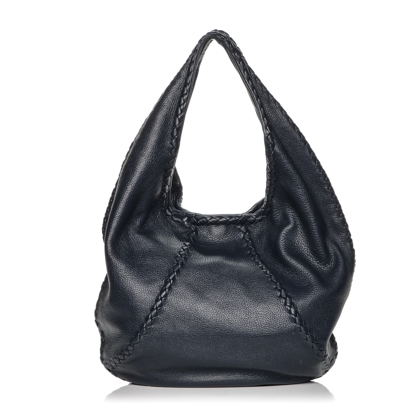 Cervo Deerskin Large Hobo China Blue