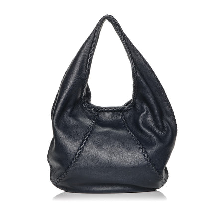 Bottega Veneta Cervo Deerskin Large Hobo China Blue 1 of 6
