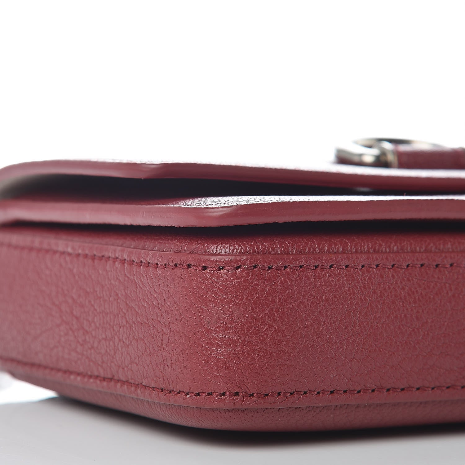 Burberry Hayes Goatskin D-Ring Mini Bag Crimson 9 of 11