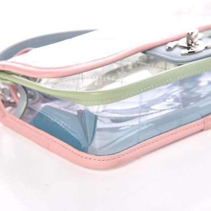 Chanel Lambskin PVC Quilted Mini Coco Splash Flap Blue Green 9 of 12