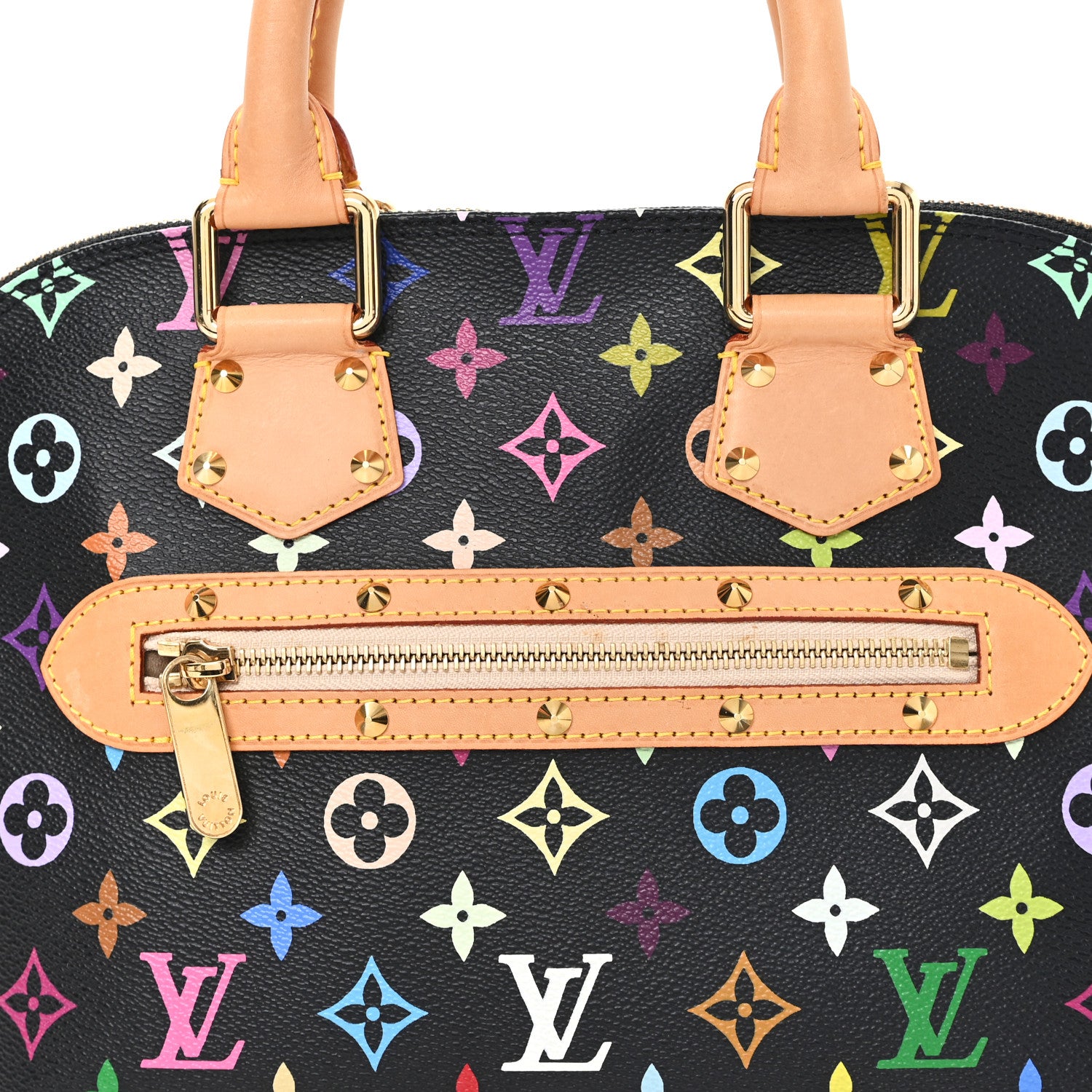 Louis Vuitton Monogram Multicolor Alma Black 7 of 9
