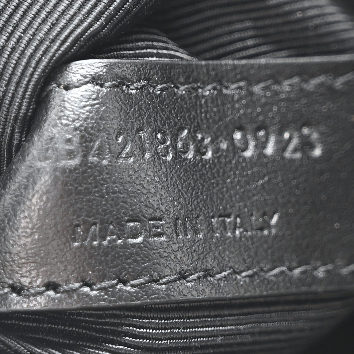 Calfskin Crocodile Embossed Baby Sac De Jour Black